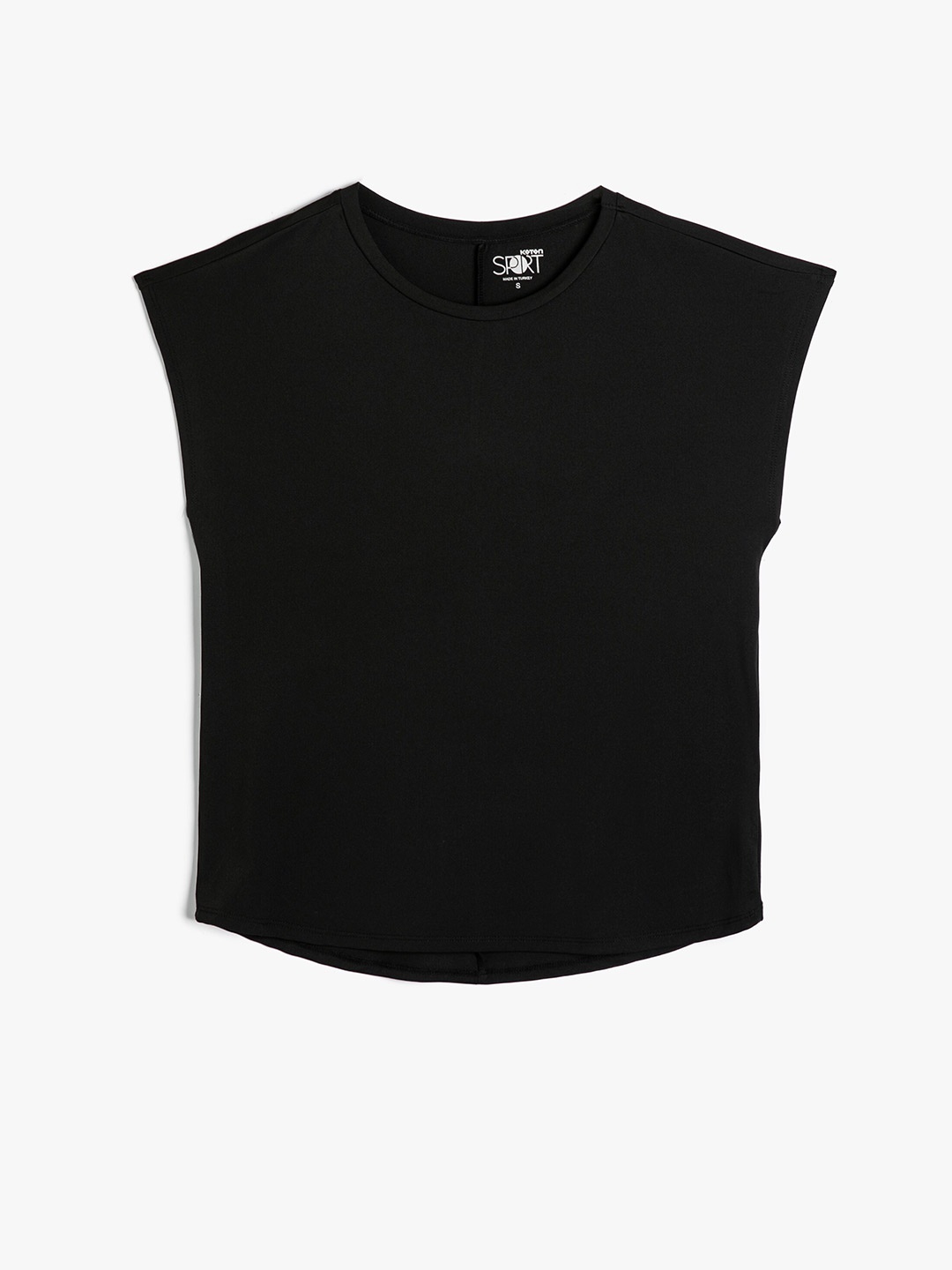 

Koton Round Neck Extended Sleeves T-shirt, Black