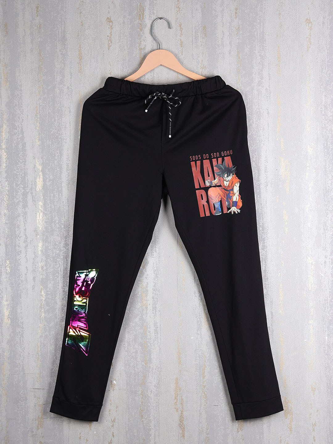 

Albion By CnM Boys Cotton Mid-Rise Track Pants, Black