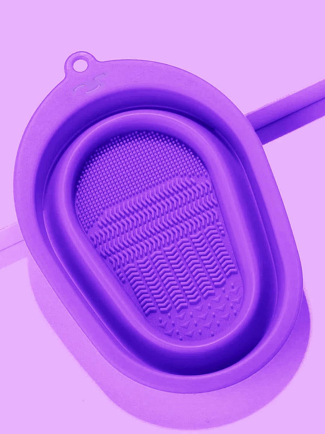 

MATRA Silicone Makeup Brush Cleaner Pad Mat Tub, Purple