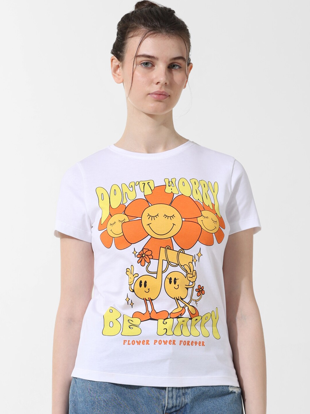 

ONLY Printed T-Shirt, White