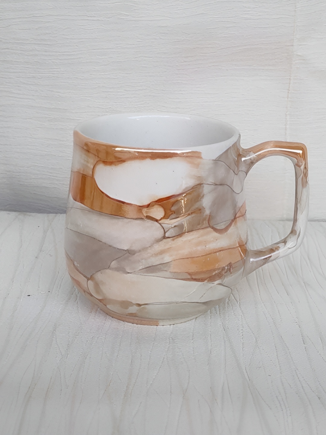 

Love Unlimited White & Grey 6 Pieces Ceramic Cups 140 ml