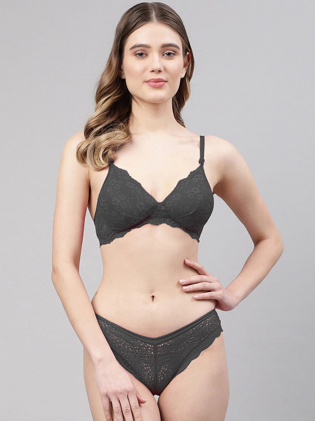 

PIBU Self-Design Lingerie Set, Black
