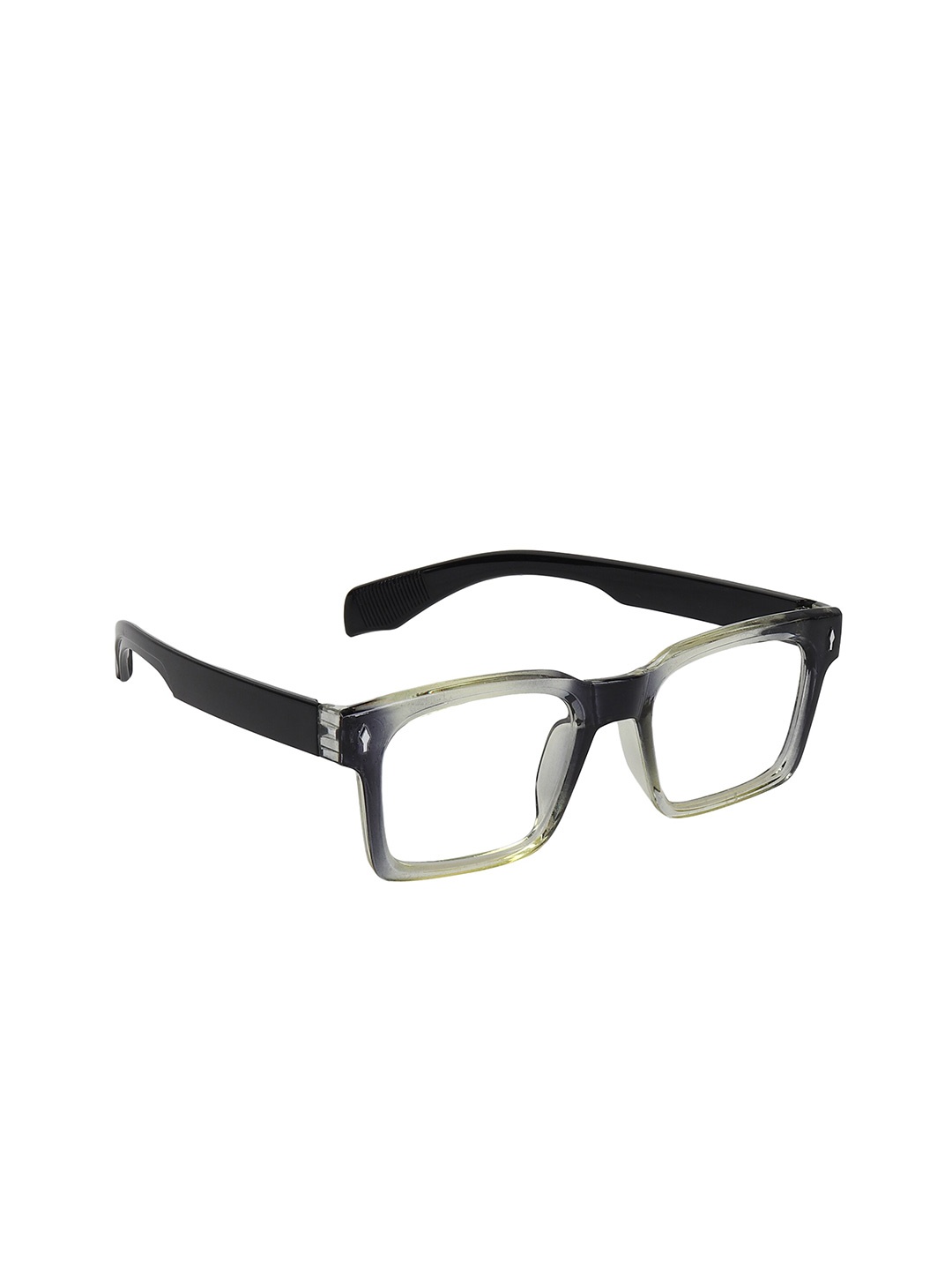 

GARTH Unisex Wayfarer Sunglasses with UV Protected Lens GRT_5632_L-YELLOW, Transparent