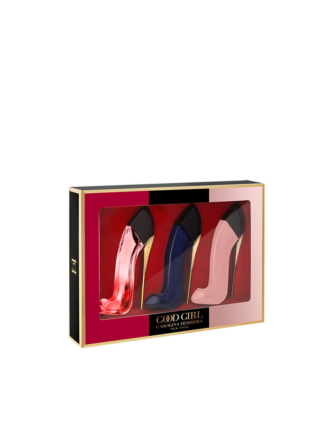 

Carolina Herrera Women Mini EDP Trio- Good Girl+ Very Good Girl+ Good Girl Blush- 7ml Each, Blue