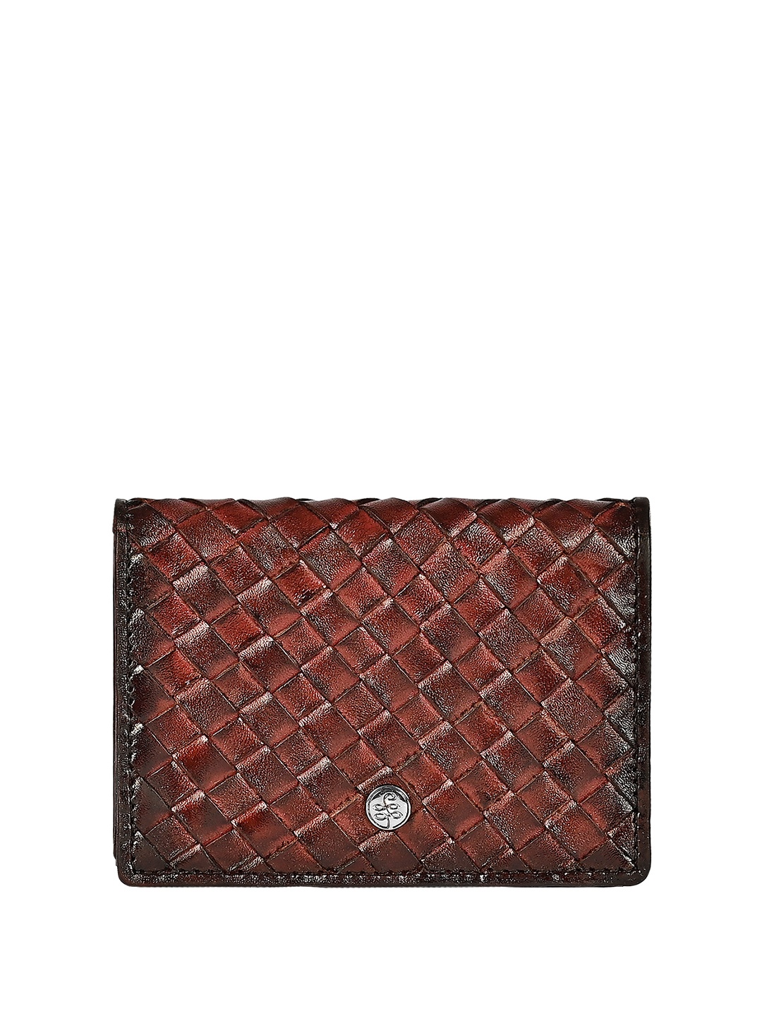 

Eske Elton Unisex Textured Leather Card Holder, Burgundy