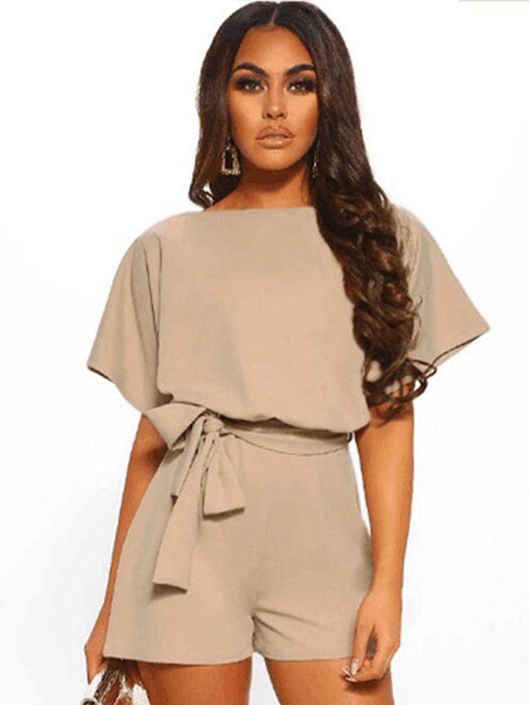 

StyleCast x Revolte Waist Tie-Ups Playsuit, Khaki