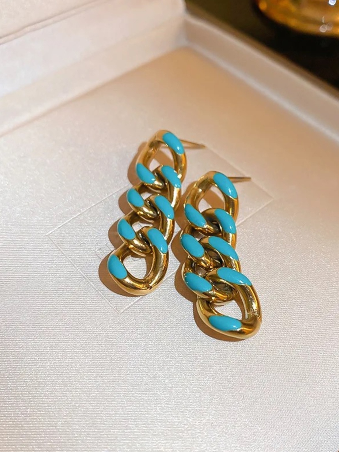 Dorada Jewellery Gold-Plated Contemporary Studs Earrings