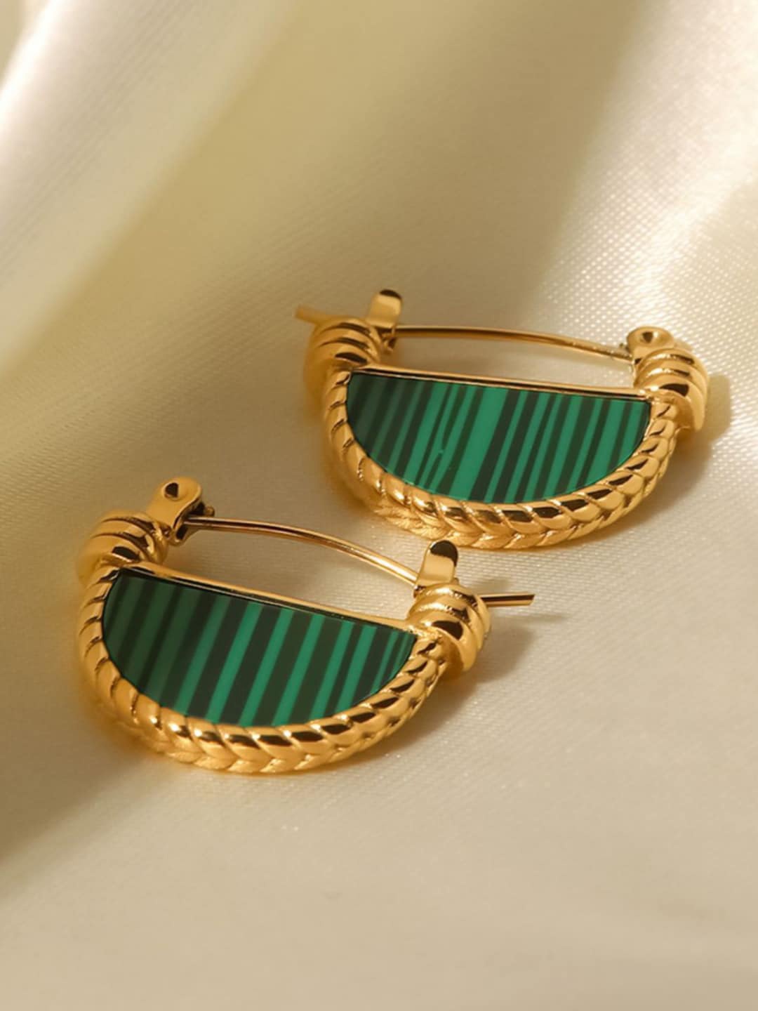 

Dorada Jewellery Gold Plated Contemporary Hoop Earrings