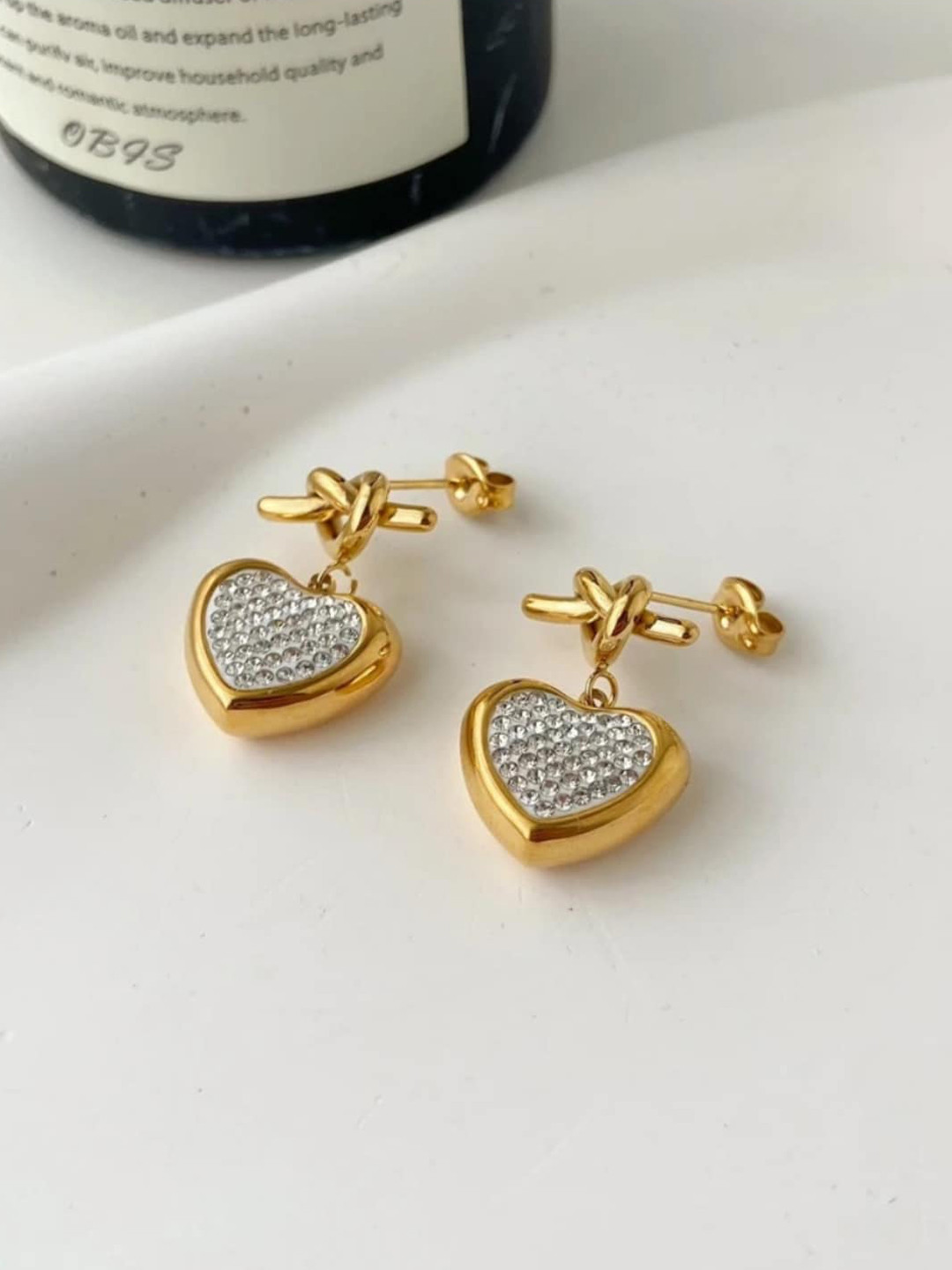 

Dorada Jewellery Gold-Plated Contemporary Drop Earrings