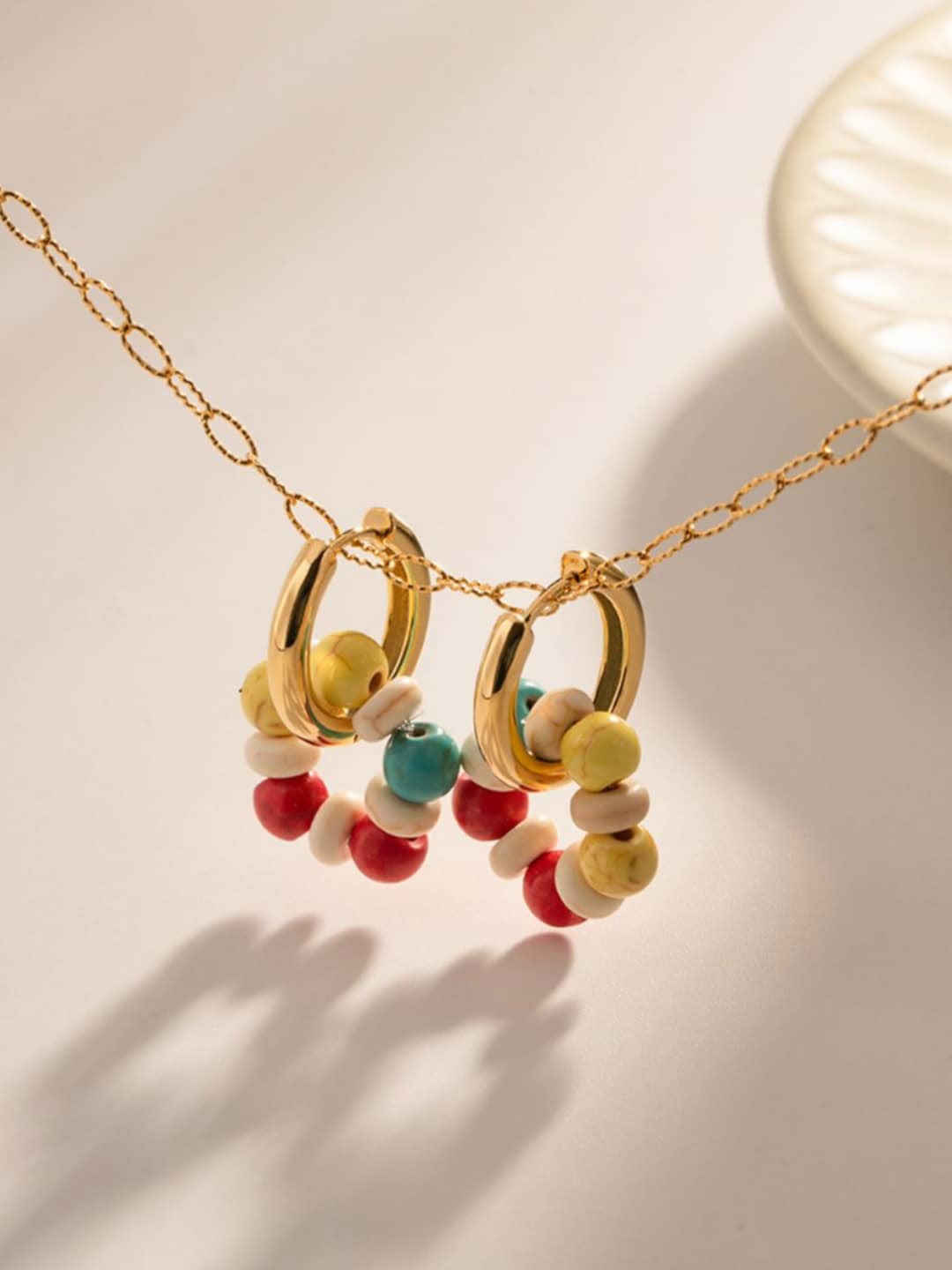 

Dorada Jewellery Gold-Plated Circular Hoop Earrings