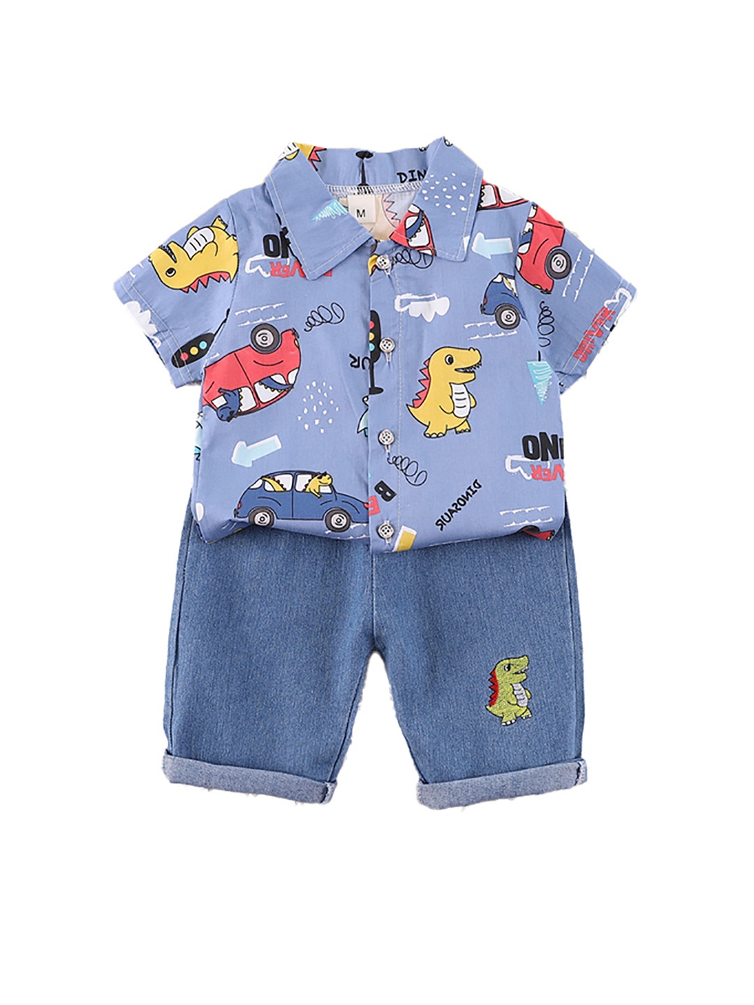 

StyleCast x Revolte Boys Printed Shirt With Shorts, Blue