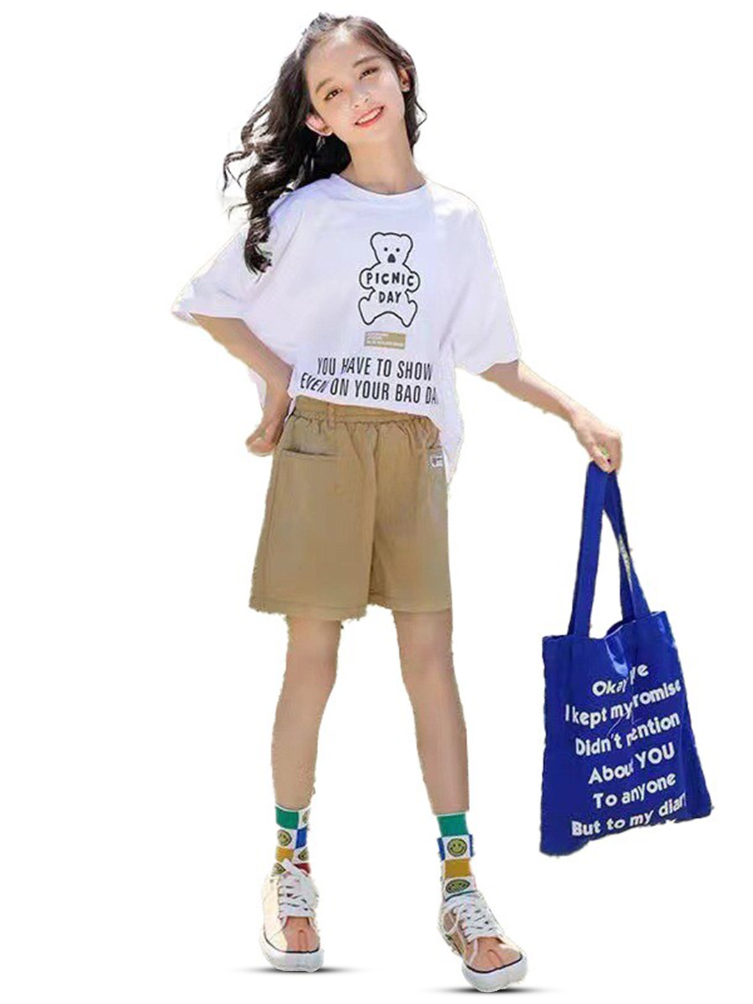 

StyleCast x Revolte Girls Printed T-shirt With Shorts, Khaki