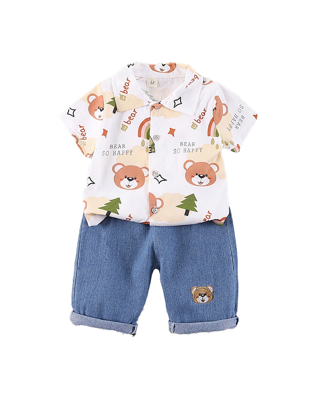 

StyleCast x Revolte Boys Printed Shirt With Shorts, White