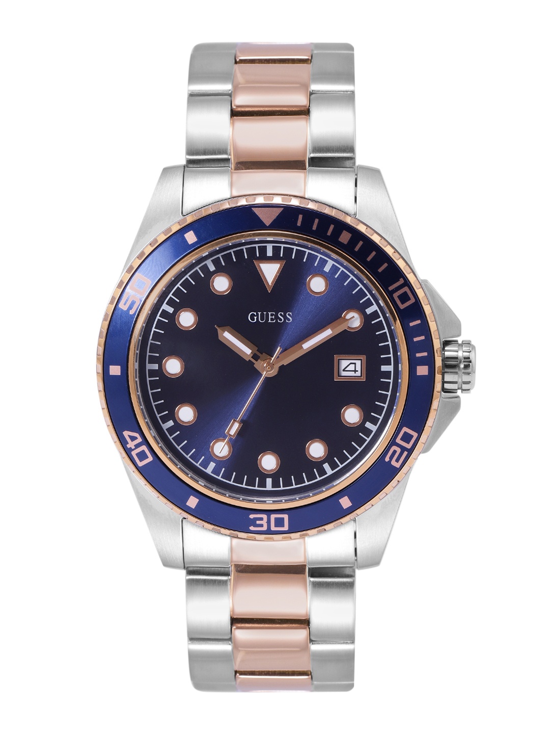 

GUESS Men Bracelet Style Straps Analogue Watch U1002G5M, Blue