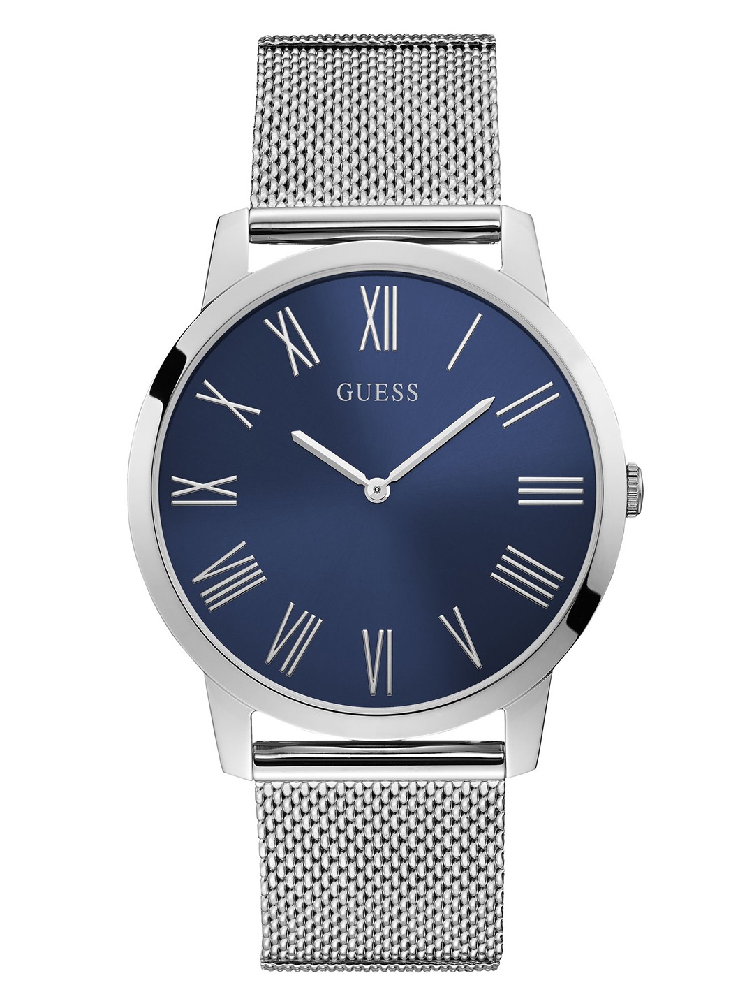 

GUESS Men Bracelet Style Straps Analogue Watch GW0074G2, Blue