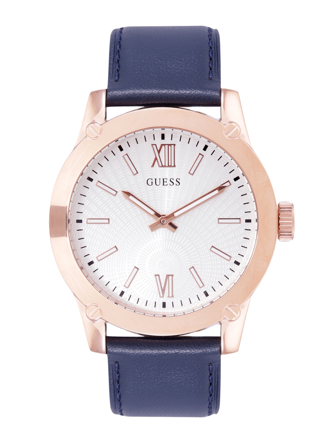 

GUESS Men Dial & Leather Straps Analogue Watch GW0628G3, White