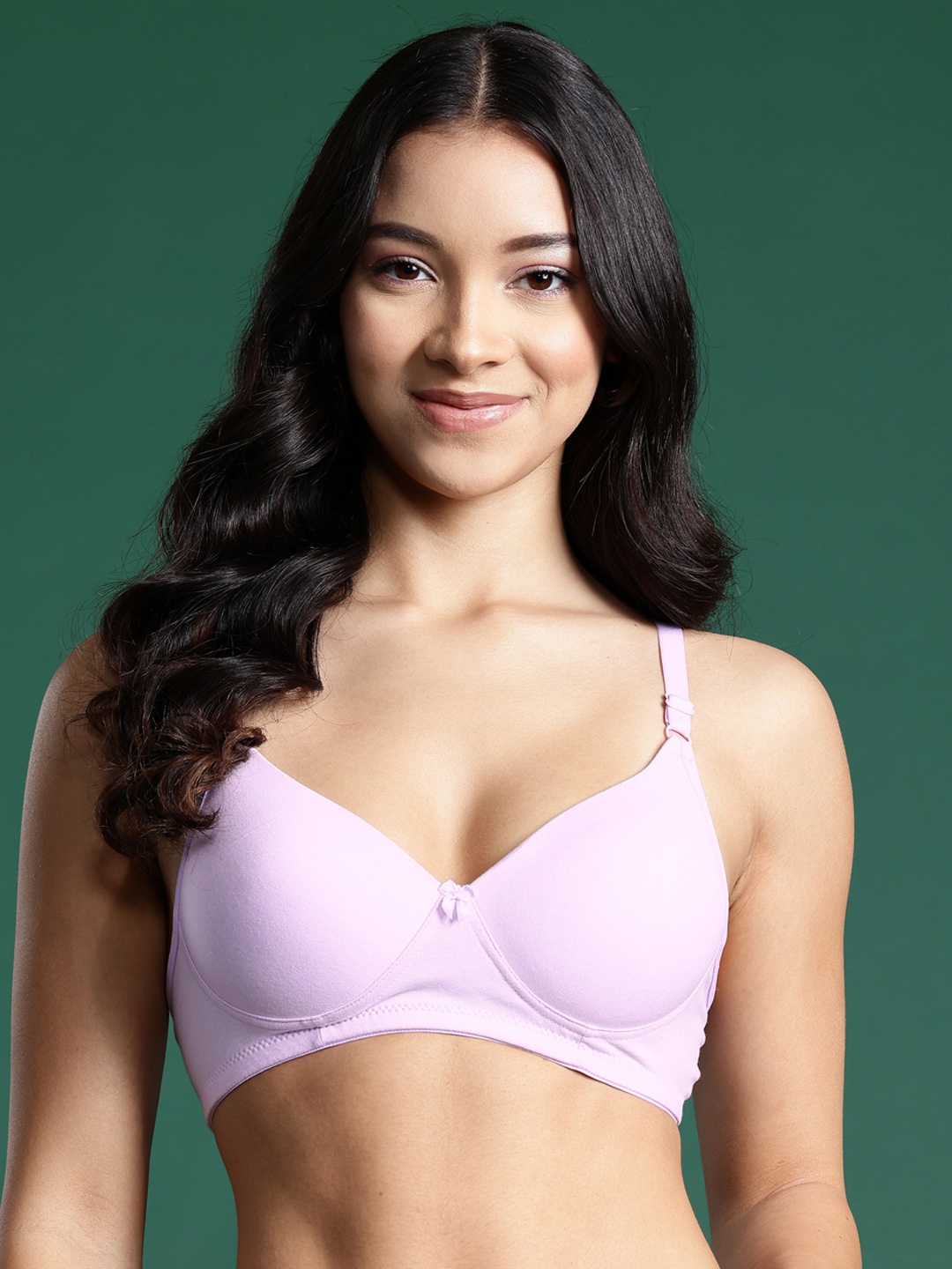 

DressBerry Solid Full Coverage Lightly Padded T-shirt Bra, Mauve