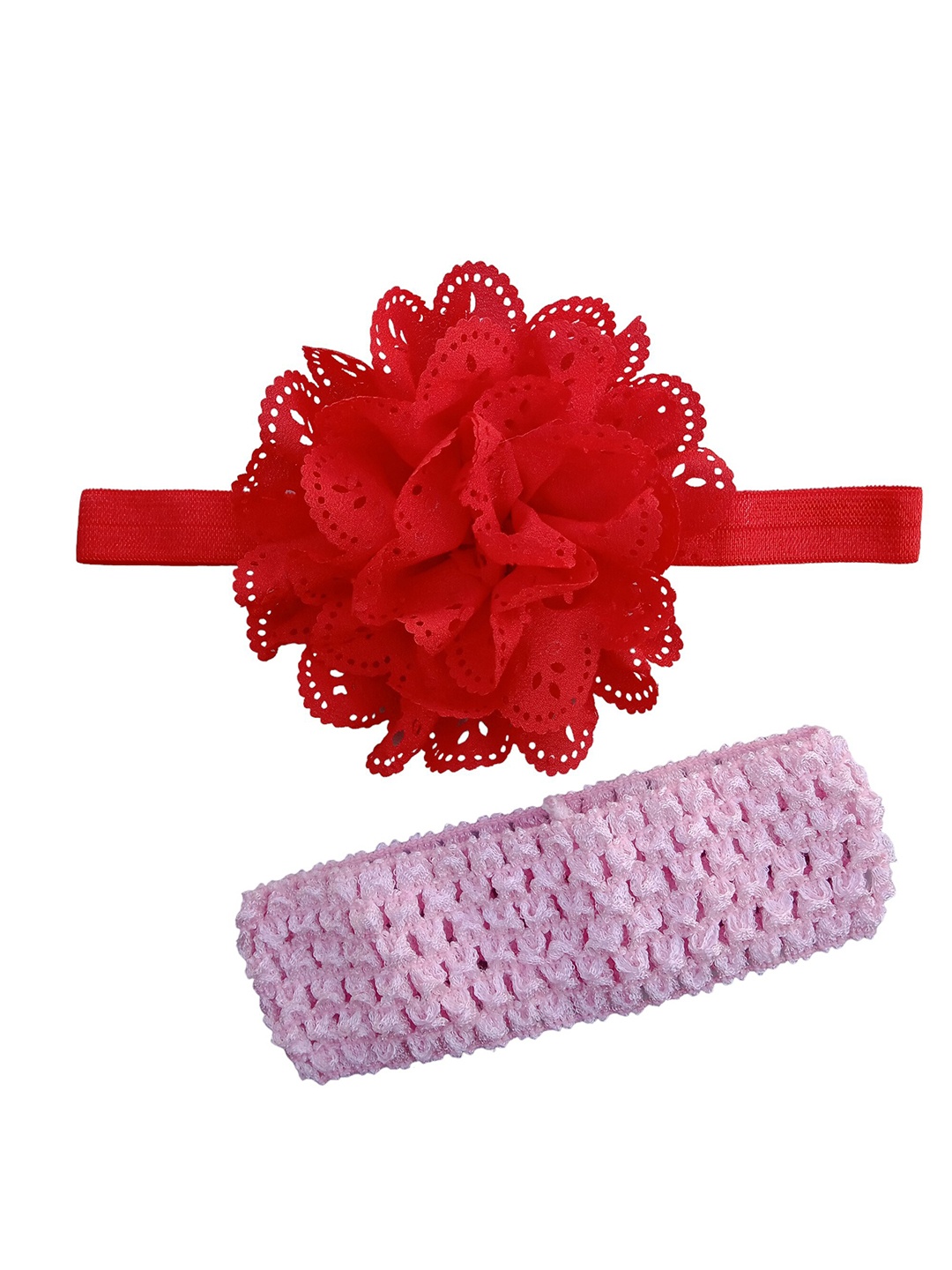 BAESD Girls Set of 2 Lace Hairband, Red