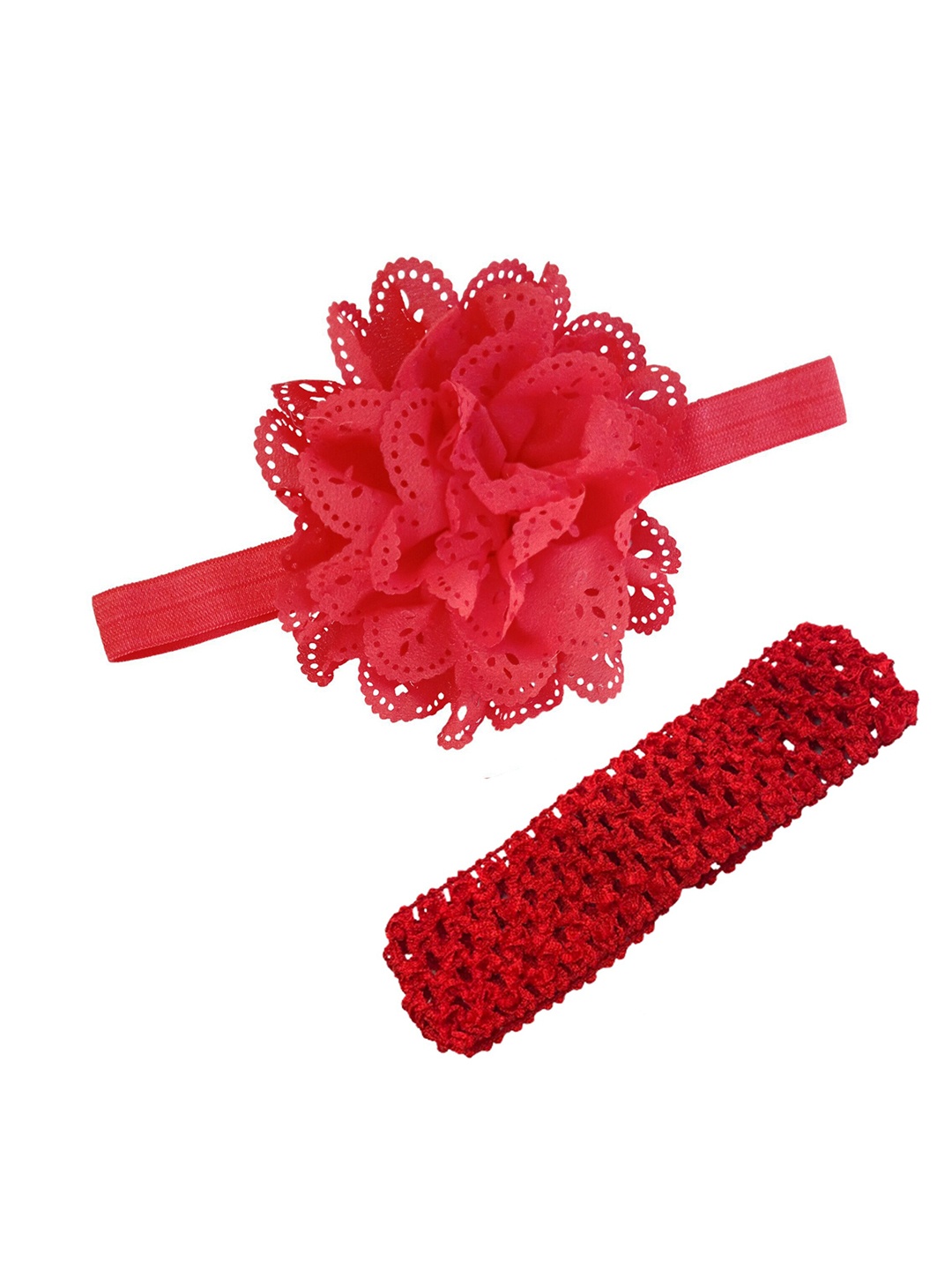 

BAESD Girls Set of 2 Lace Hairband, Red