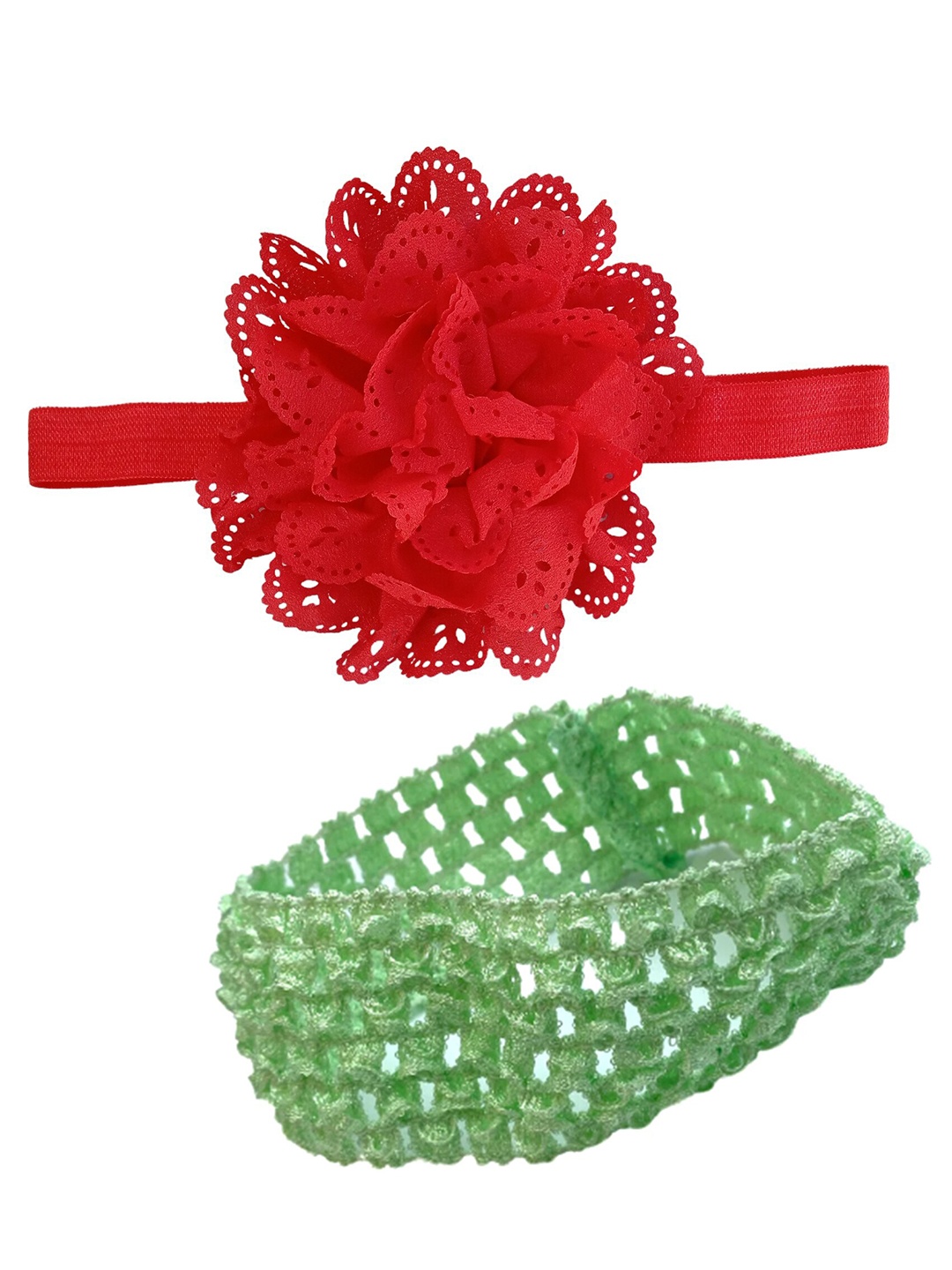 

BAESD Girls Set of 2 Lace Hairband, Red