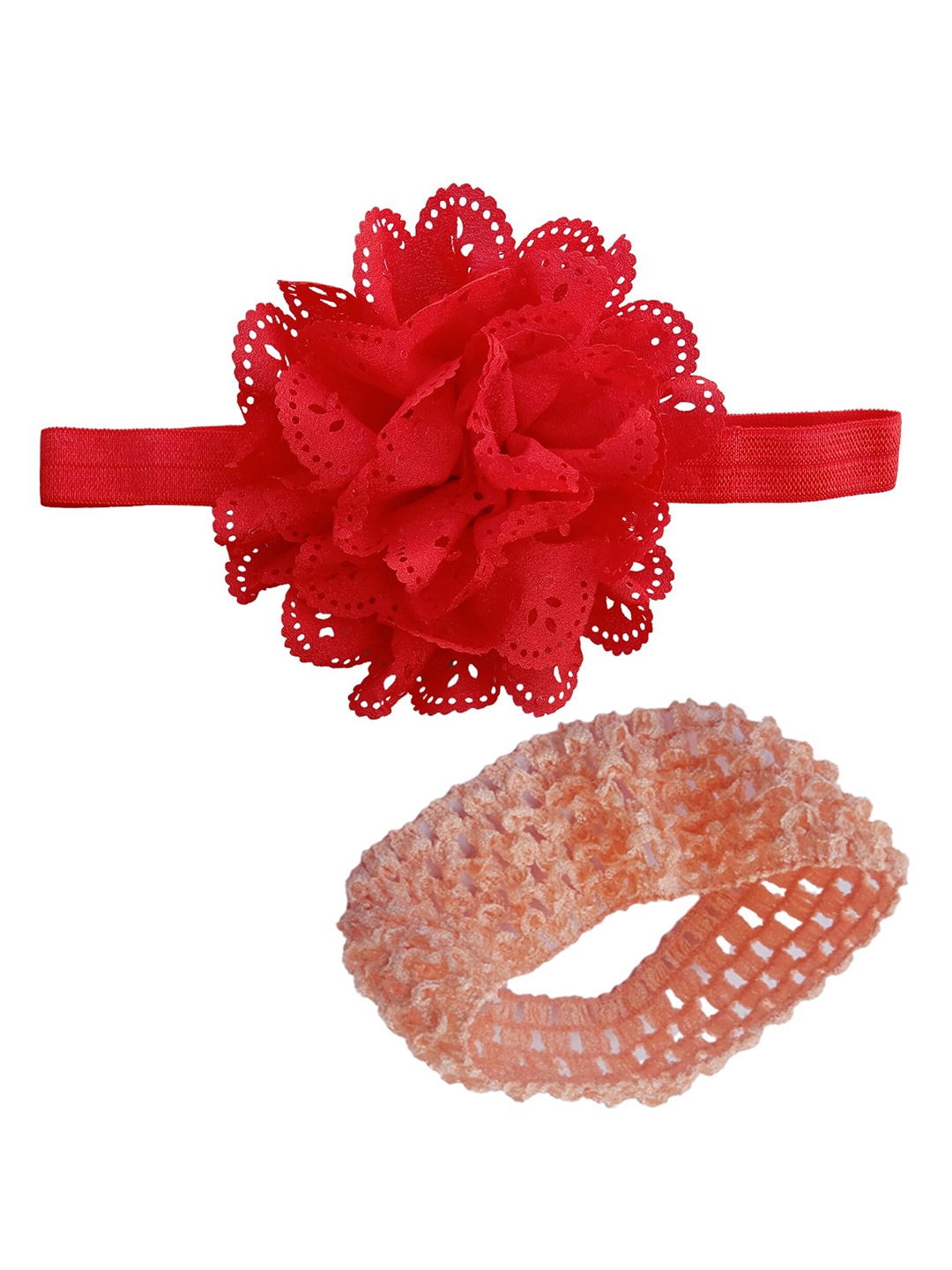 BAESD Girls Set of 2 Lace Hairband, Red