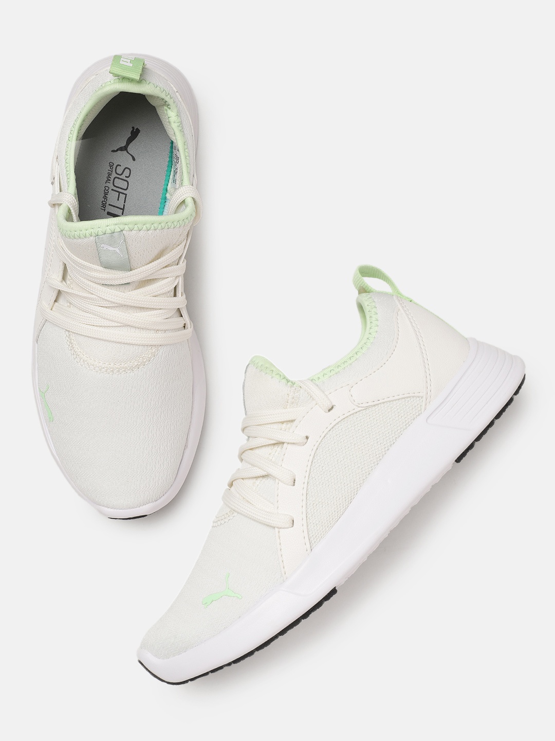 

Puma Women Powermax Textured Sneakers, Off white