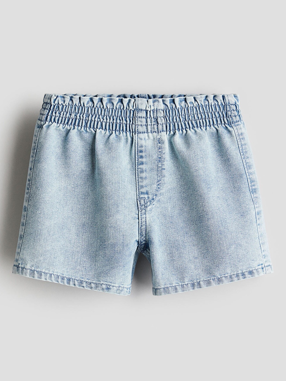 

H&M Girls Loose Fit Denim Shorts, Blue