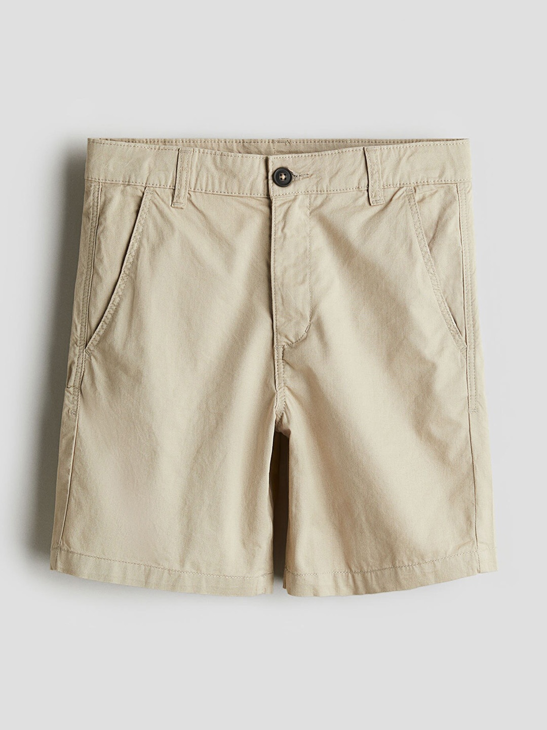 

H&M Boys Cotton Chino Shorts, Beige