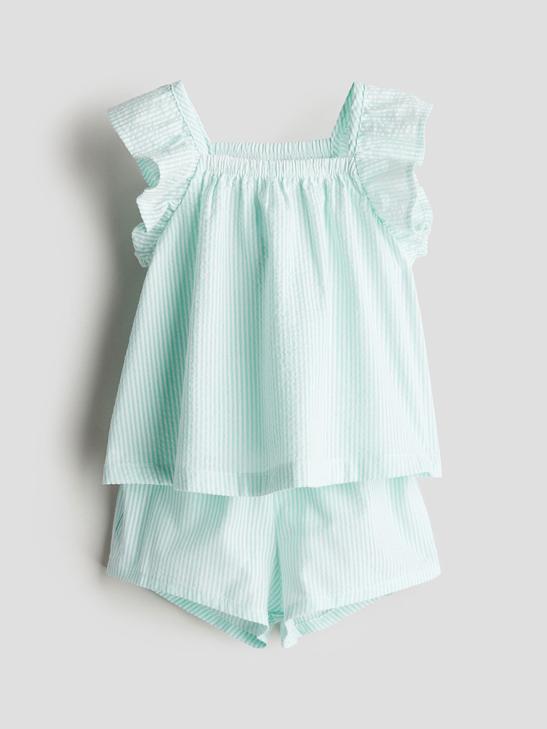

H&M Girls Pure Cotton 2-Piece Set, Green
