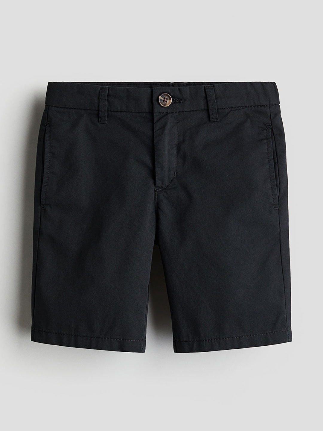 

H&M Boys Cotton Chino Shorts, Black