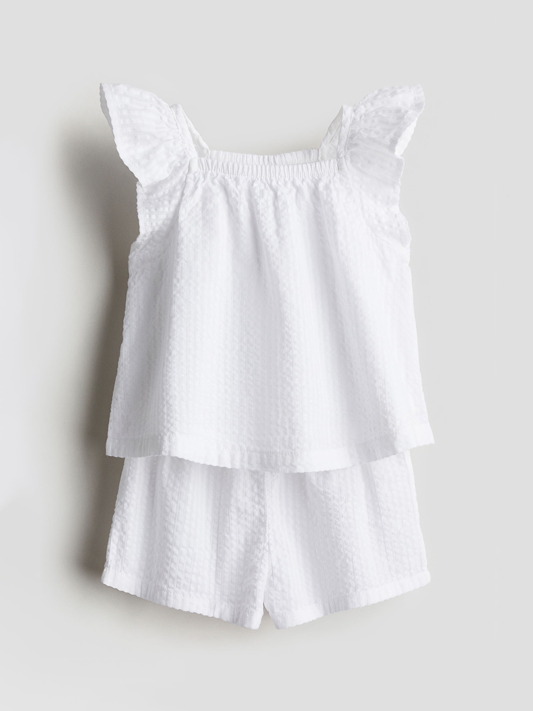 

H&M Girls Pure Cotton 2-Piece Set, White