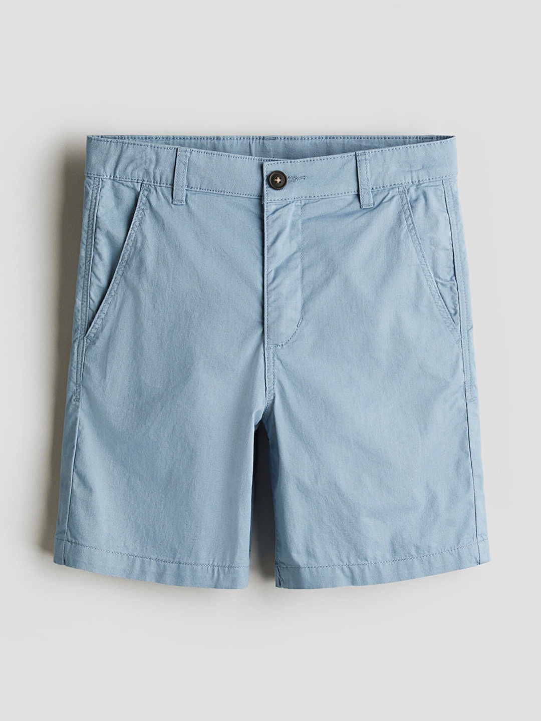 

H&M Boys Pure Cotton Chino Shorts, Blue