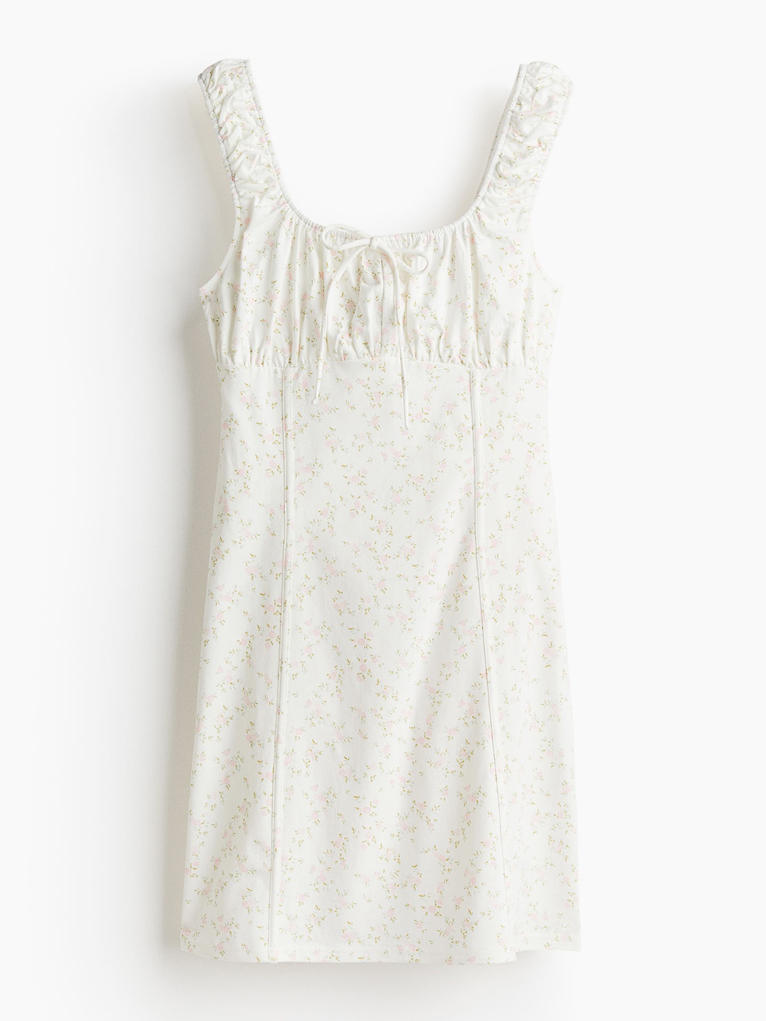 

H&M Women Corset-Style Jersey Mini Dress, White