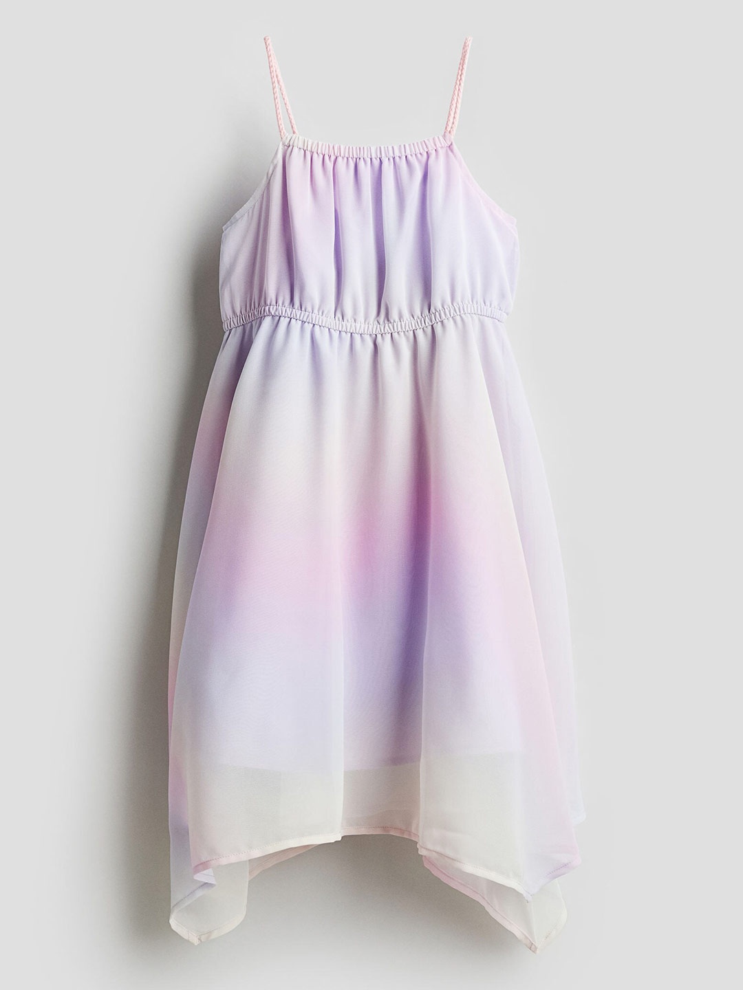 

H&M Girls Asymmetric Chiffon Dress, Purple