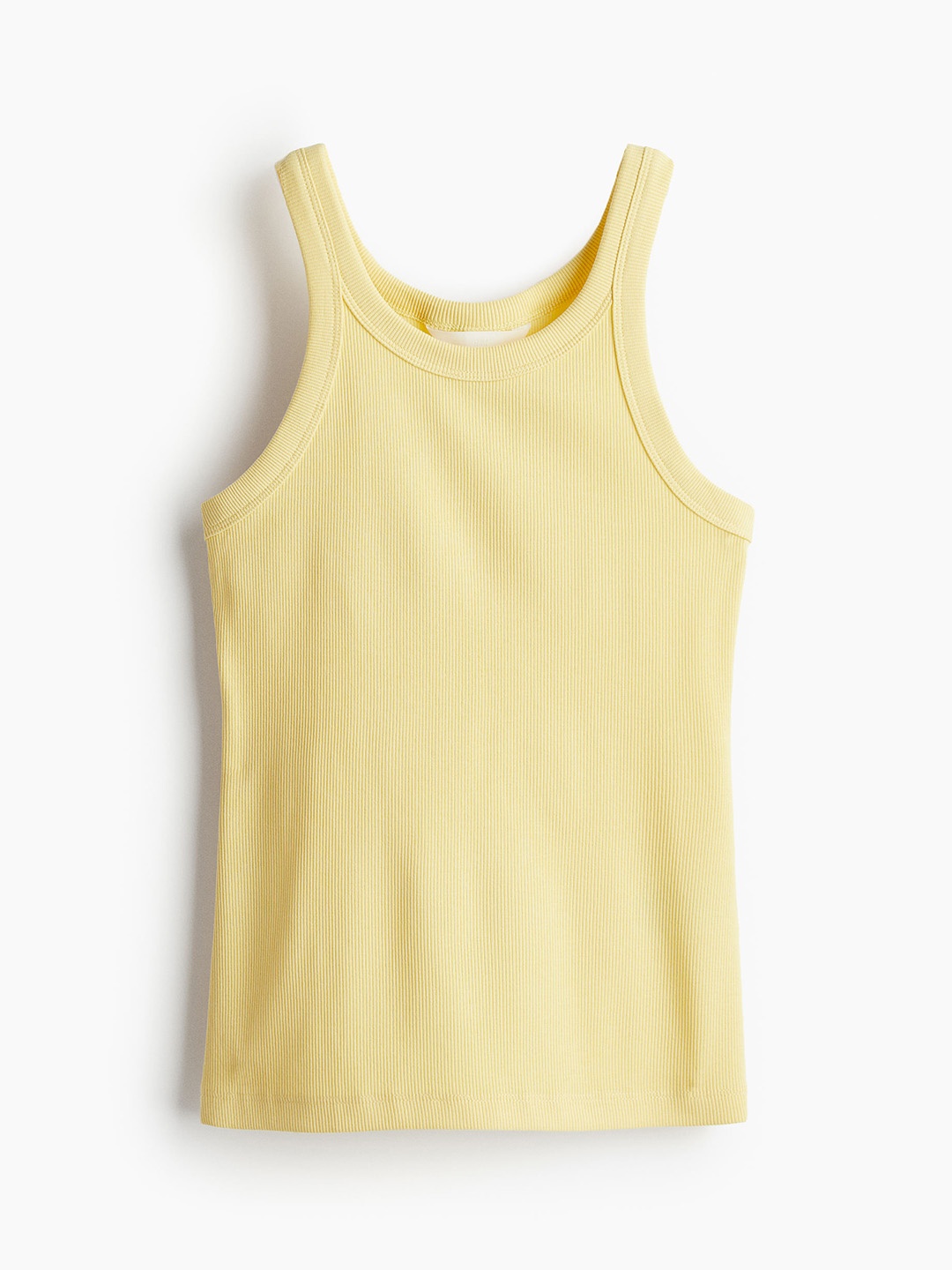 

H&M Ribbed Vest Top, Yellow