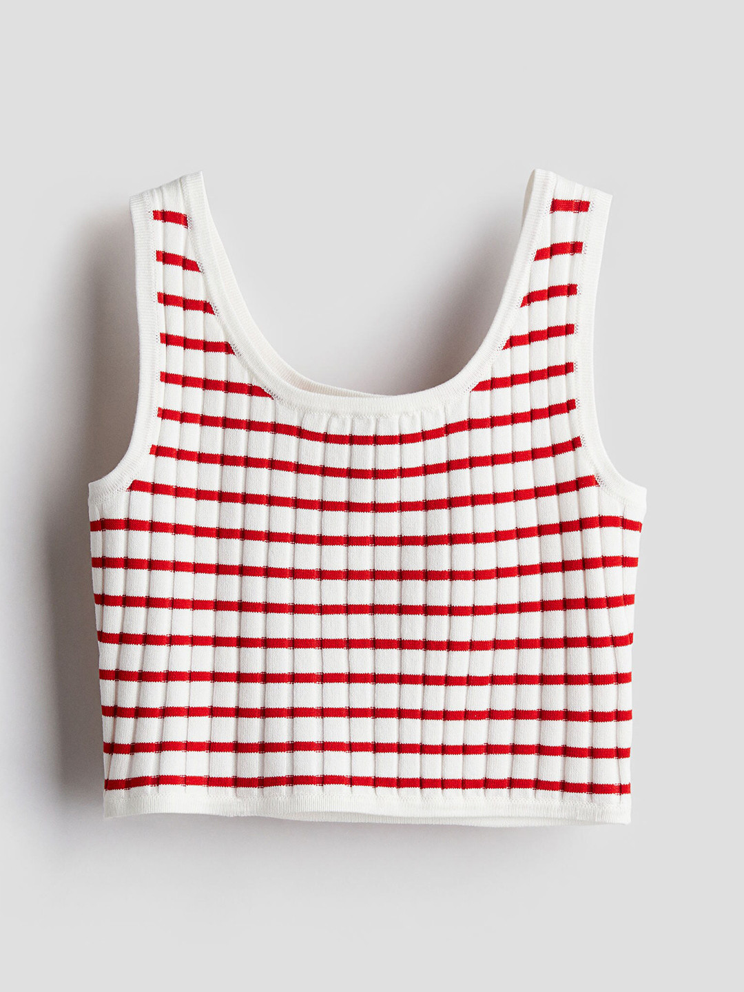 

H&M Girls Rib-Knit Vest Top, White