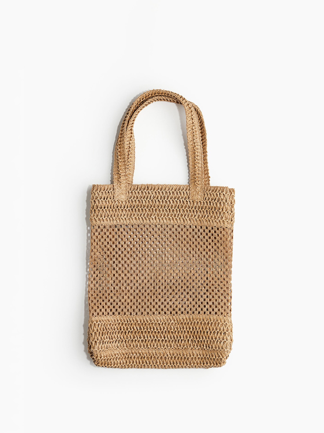 

H&M Straw Shopper, Beige