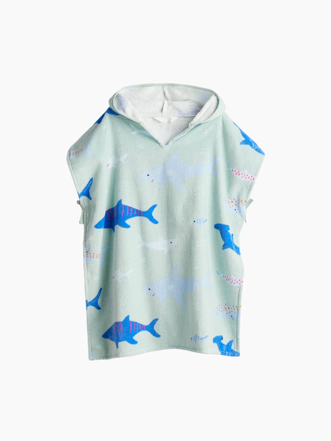 

H&M Girls Green Cotton Poncho Towel