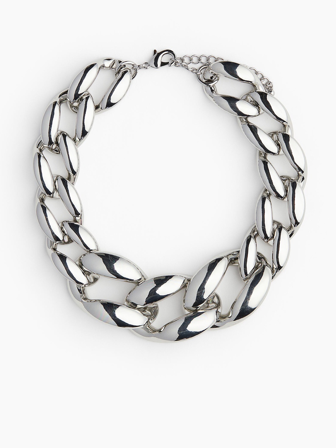 

H&M Short Curb-Chain Necklace, Silver