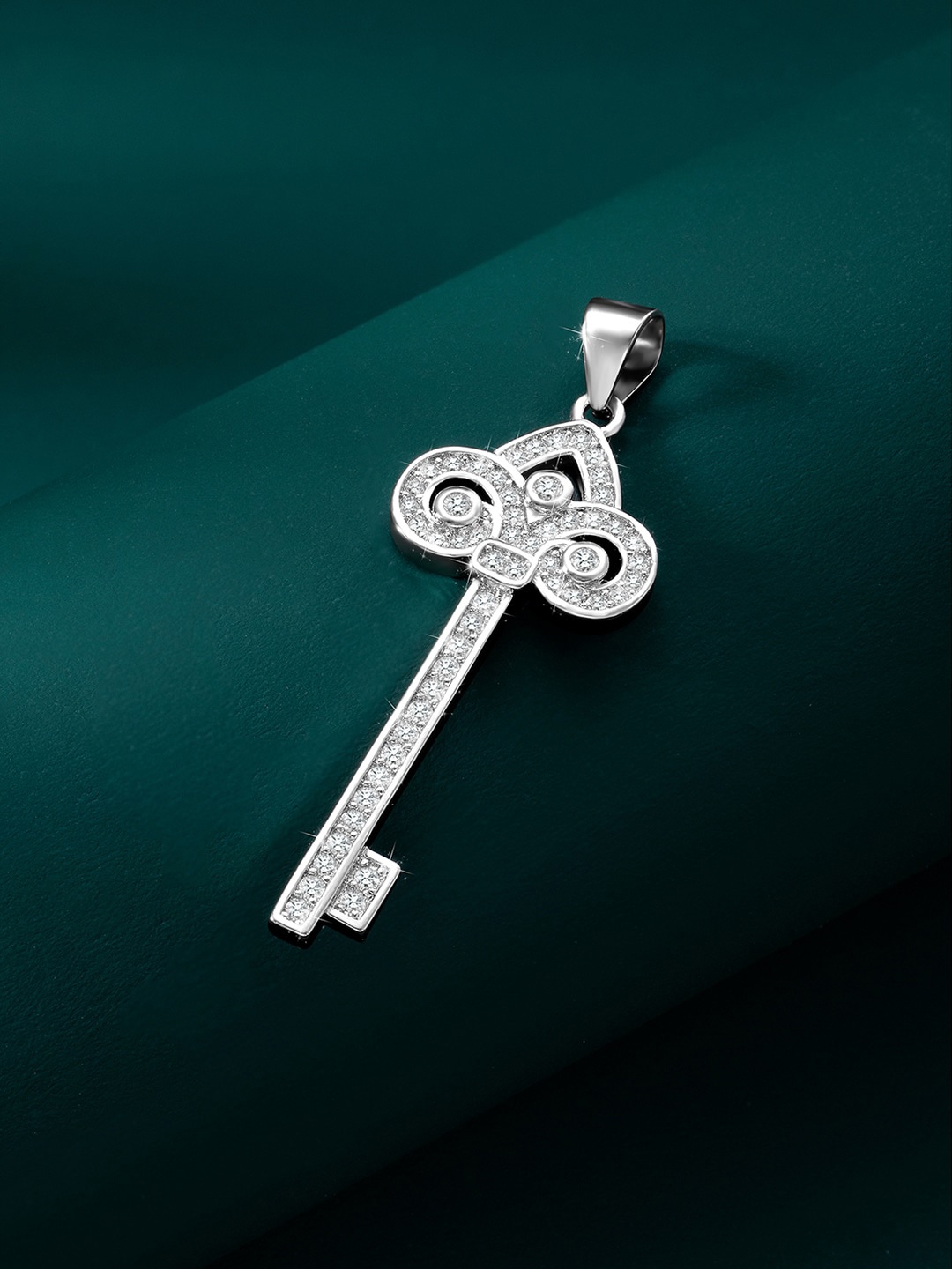 

Peora Silver-Plated Cubic Zirconia Contemporary Pendant