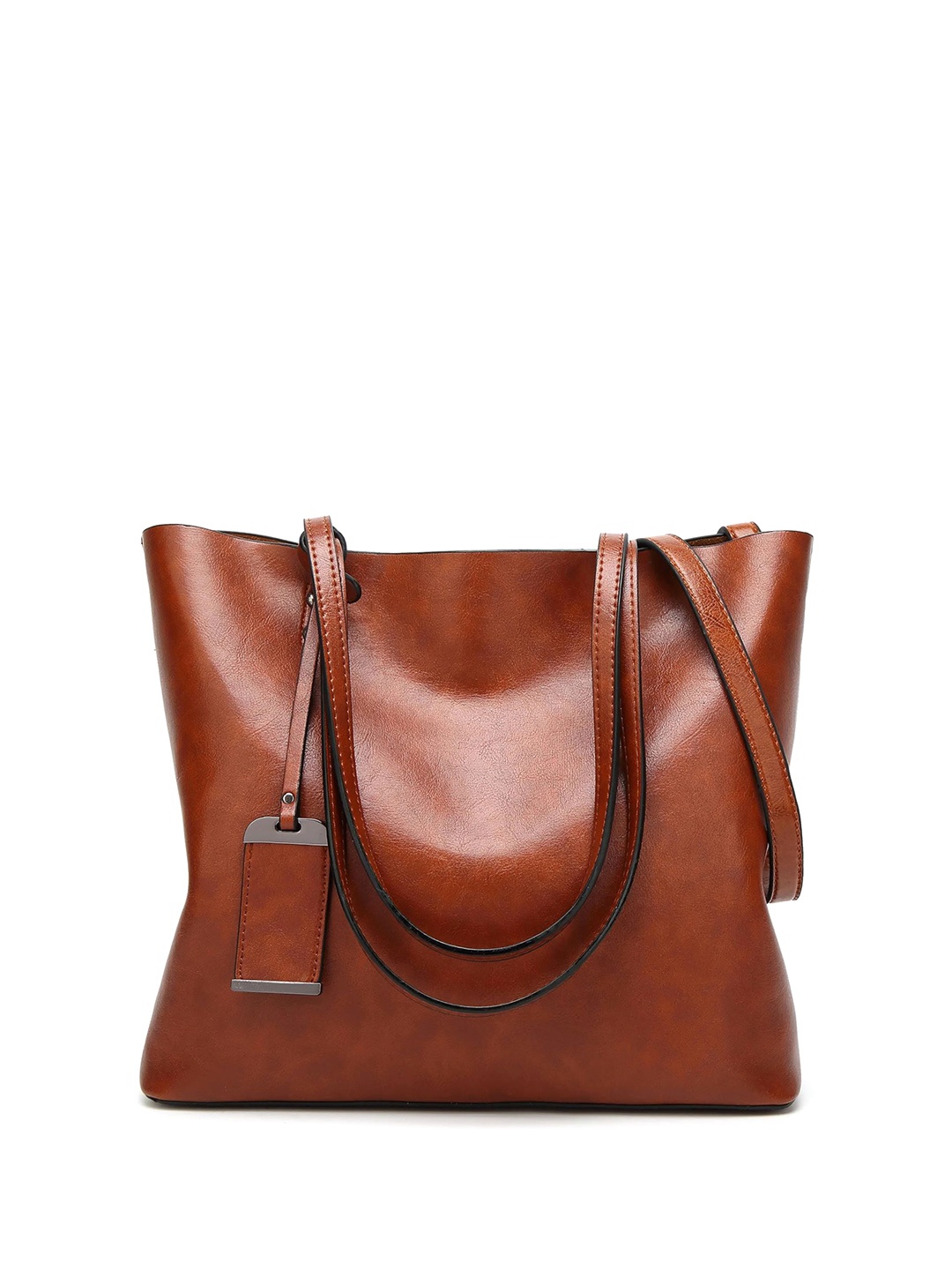 

SYGA Leather Swagger Shoulder Bag, Brown