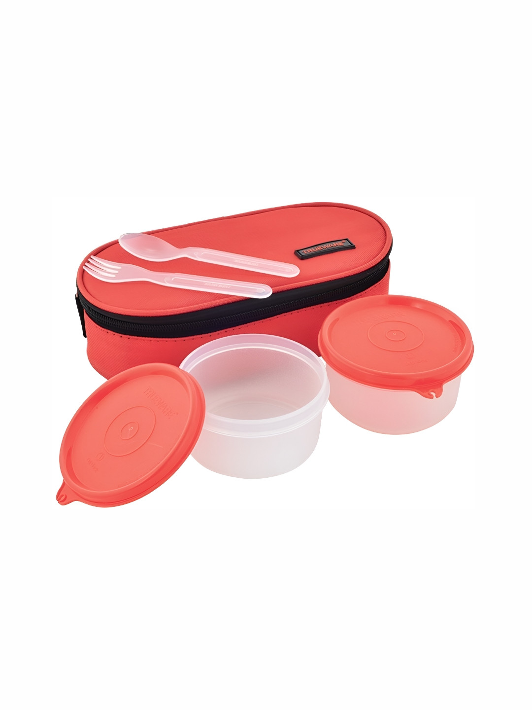 

Trueware Red 2 Pieces Dishwasher Safe Lunch Box 600 ml Each