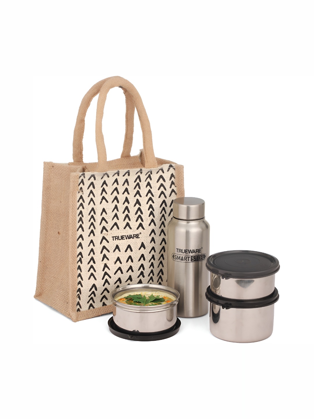 

Trueware Grey Stainless Steel Dishwasher Safe Lunch Box