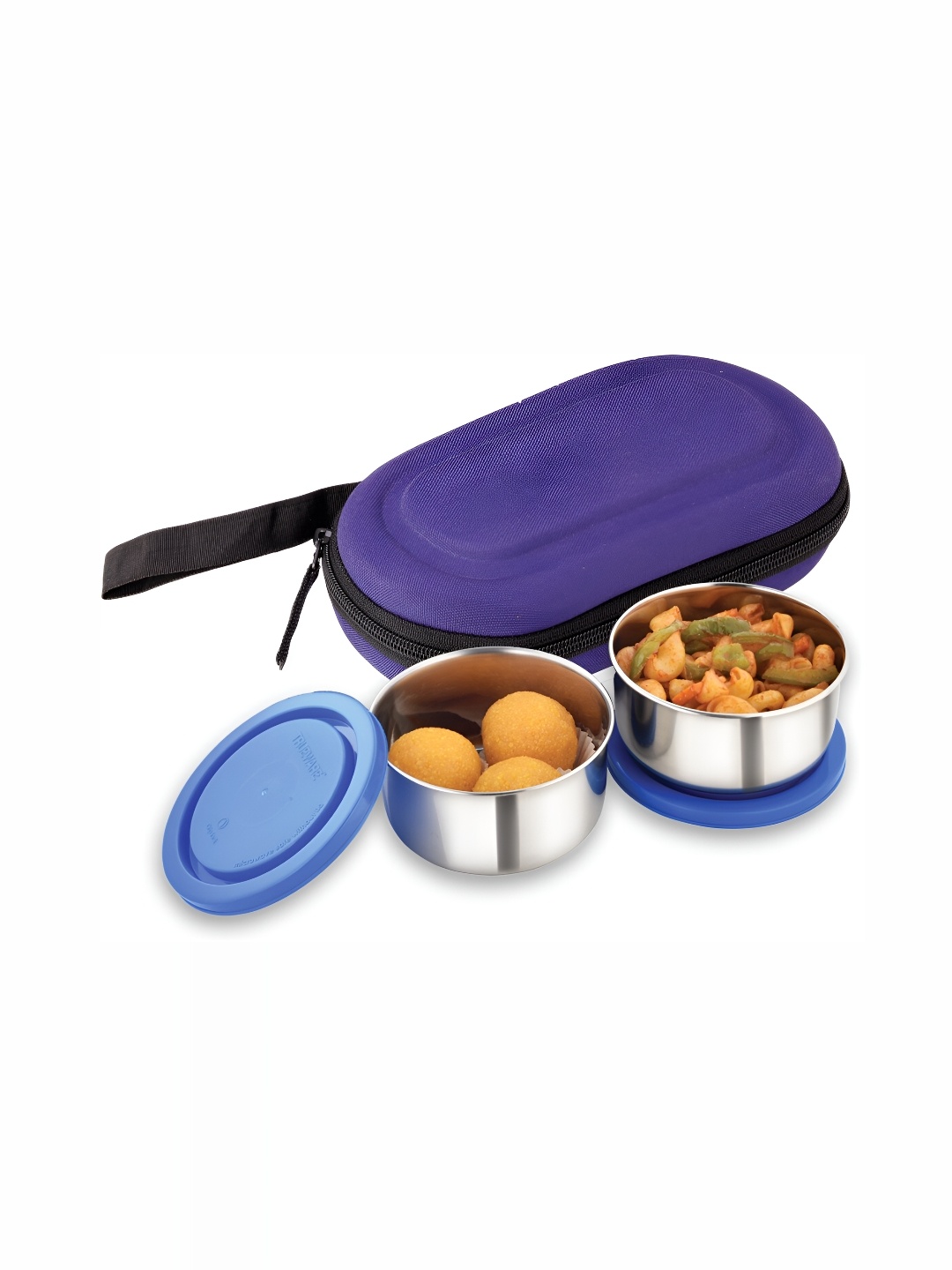 

Trueware Purple & Black Stainless Steel Dishwasher Safe Lunch Box