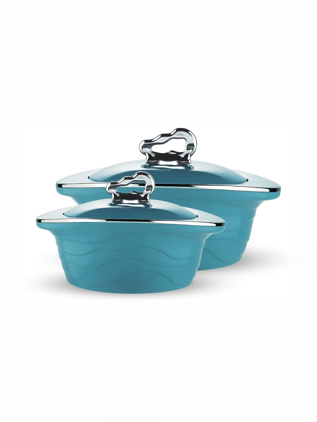 

Trueware Blue 2Pcs Stainless Steel Dishwasher Safe Casserole Set