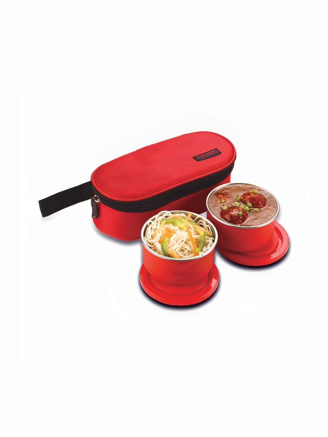 

Trueware Red & Black Dishwasher Safe Lunch Box