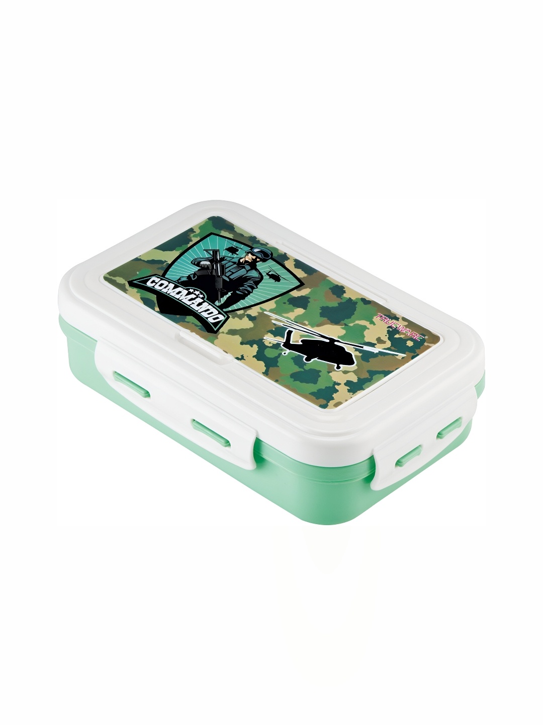 

Trueware Green & White Dishwasher Safe Lunch Box