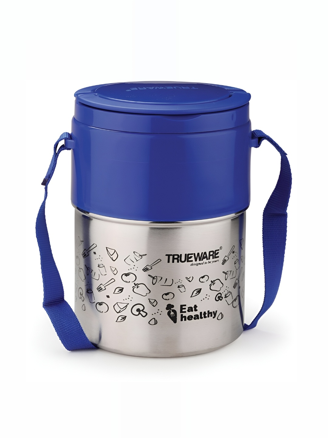 

Trueware Blue Stainless Steel Dishwasher Safe Lunch Box 900 ml