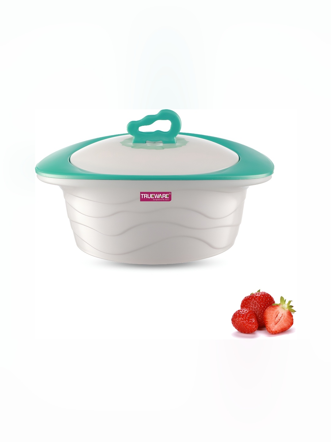 

Trueware White & Blue Dishwasher Safe Casserole 1L