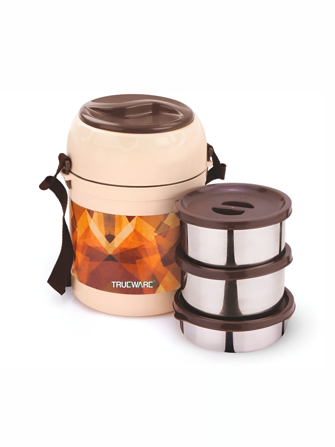 

Trueware Brown Stainless Steel Dishwasher Safe Lunch Box 900 ml
